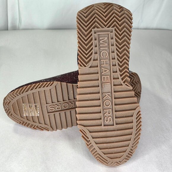 NWOT Michael Kors Women's Rhodes Trainer, Oxblood, 10 - Picture 5 of 7